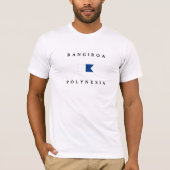 Rangiroa Polynesia Alpha Dive Flag T-shirt (Voorkant)