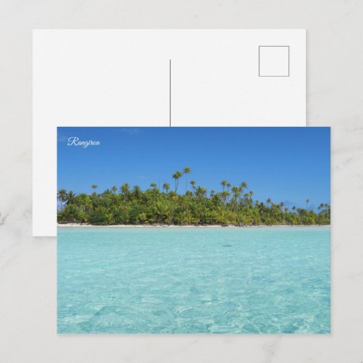Rangiroa Tropical Island Briefkaart (Voorkant / Achterkant)