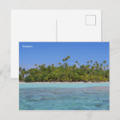 Rangiroa tropisch eiland briefkaart (Voorkant / Achterkant)