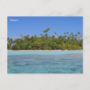 Rangiroa tropisch eiland briefkaart