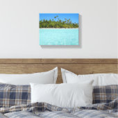 Rangiroa tropisch eiland canvas afdruk (Insitu (Slaapkamer))