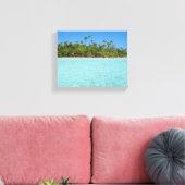Rangiroa tropisch eiland canvas afdruk (Insitu (Woonkamer))