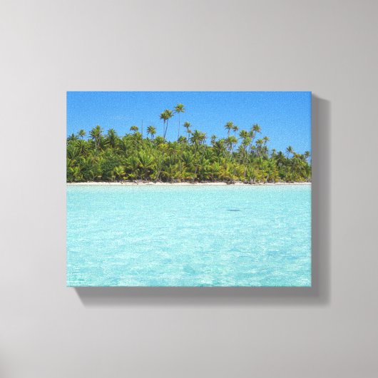 Rangiroa tropisch eiland canvas afdruk (Voorkant)