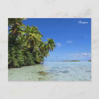 Rangiroa tropisch eiland feestdagenkaart