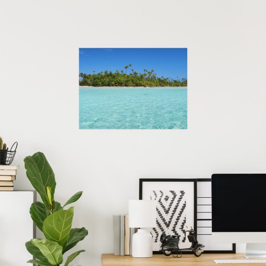 Rangiroa tropisch eiland poster (Thuiskantoor)