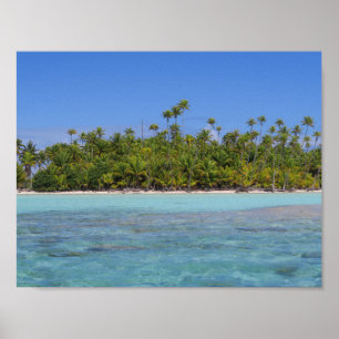 Rangiroa tropisch eiland poster