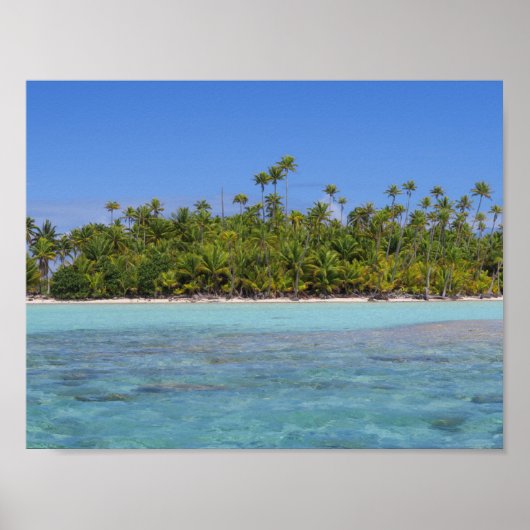 Rangiroa tropisch eiland poster (Voorkant)