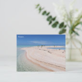 Rangiroa tropisch strand briefkaart (Staand voorkant)