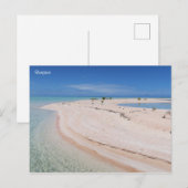 Rangiroa tropisch strand briefkaart (Voorkant / Achterkant)
