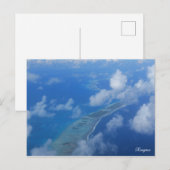Rangiroa van vliegtuig briefkaart (Voorkant / Achterkant)