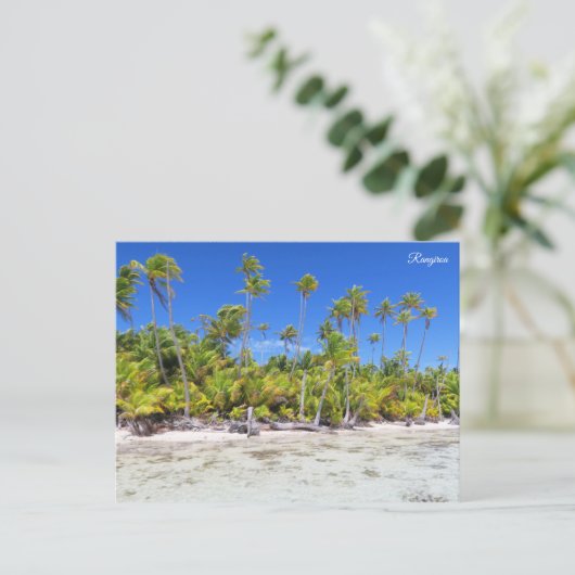 Rangiroampalmen Briefkaart (Staand voorkant)