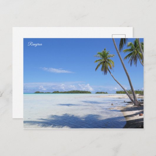 Rangiroampalmen Briefkaart (Voorkant / Achterkant)