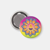 Rangoli 001 magneet (Voorkant / Achterkant)