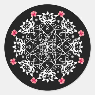 Rangoli 002 ronde sticker