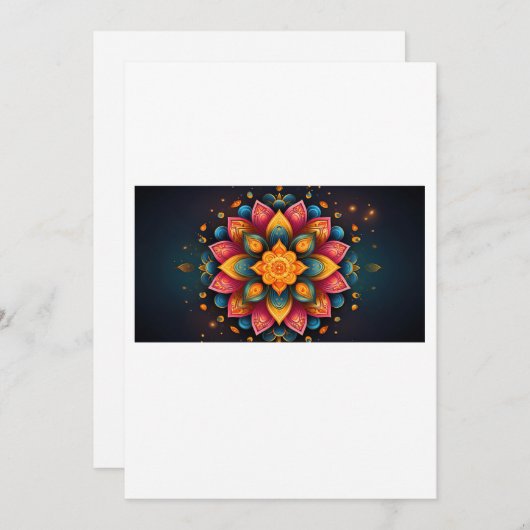 Rangoli Bedankkaart (Voorkant / Achterkant)