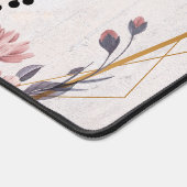 Rangoli Bloemenkunst, Roze en Grijs Kalmerende Har Bureaumat (Hoek)