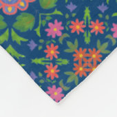 Rangoli Patronen Faux Patchwork Fleece Blanket Deken (Hoek)