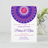 Rangoli-uitnodigingskaart Kaart (Staand voorkant)