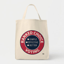 Rangorde stempels en keuzes tote bag