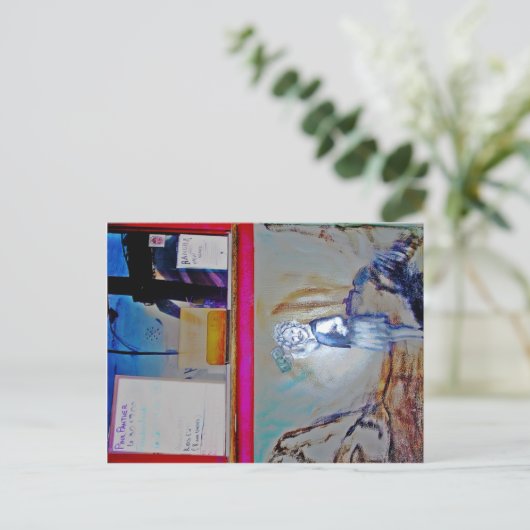 Rangra Movie Theater Ticket Window, Alpine, TX Briefkaart (Staand voorkant)