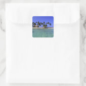 Ranguana Caye, Belize Vierkante Sticker (Tas)