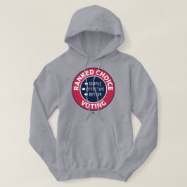 Rangzegel bij stemming hoodie