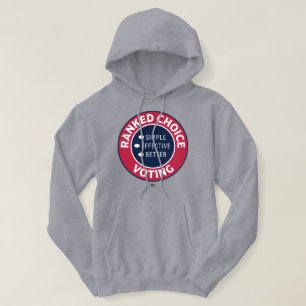 Rangzegel bij stemming hoodie