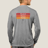 Rank Keuze Stemmen 3 Strepen Tri-Blend Shirt (Achterkant volledig)