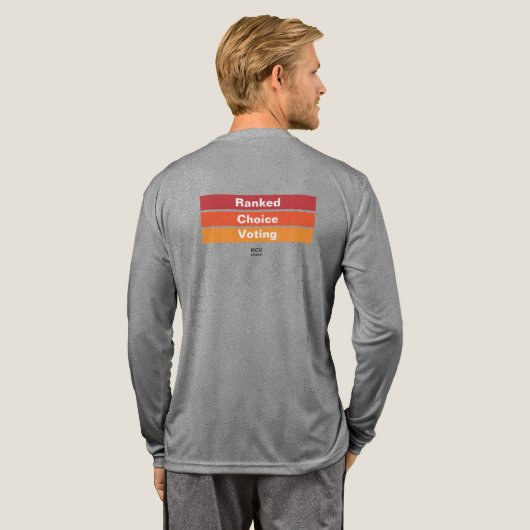 Ranked Choice Voting 3 Stripes Tri-Blend Shirt (Achterkant)