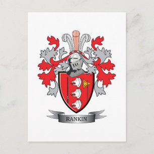 Rankin Family Crest Coat of Arms Briefkaart