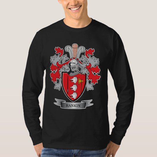 Rankin Family Crest Coat of Arms T-shirt (Voorkant)