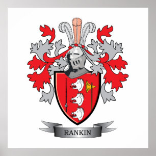Rankin Family Crest Coat. Poster