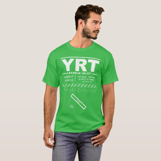 Rankin Inlet Airport YRT T-shirt (Voorkant volledig)