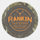 Rankin Taxidermy Ronde Sticker (Voorkant)