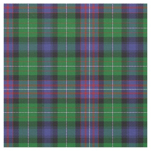 Rankine Tartan Print Stof (Close Up)