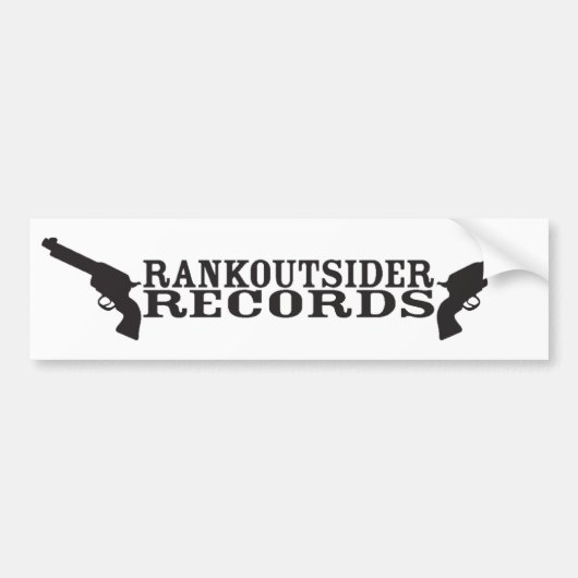 Rankoutsider Records Bumpersticker (Voorkant)