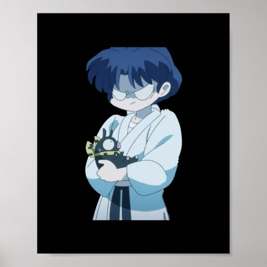 Ranma 12 Akane Tendo Sticker Poster (Voorkant)