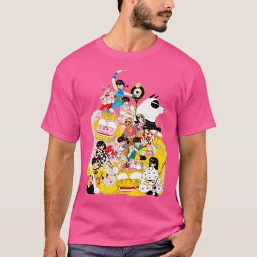 Ranma 12 manga illustratie t-shirt (Voorkant)
