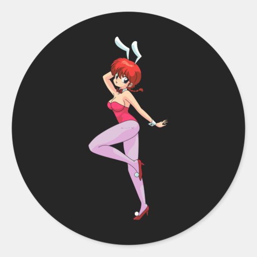 Ranma 12-ranma-Sticker Ronde Sticker (Voorkant)