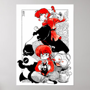 Ranma 1/2 fanart @Akeemakart Poster