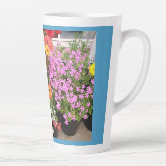 Rannunculus Lente Bollen Bloemen Bloemen Latte Mok (Rechts)