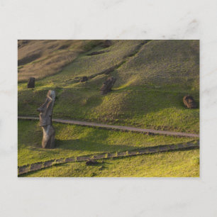 Rano Raraku, Rapa Nui, Paaseiland, Chili Briefkaart
