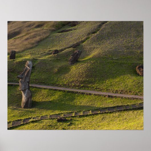Rano Raraku, Rapa Nui, Paaseiland, Chili Poster (Voorkant)