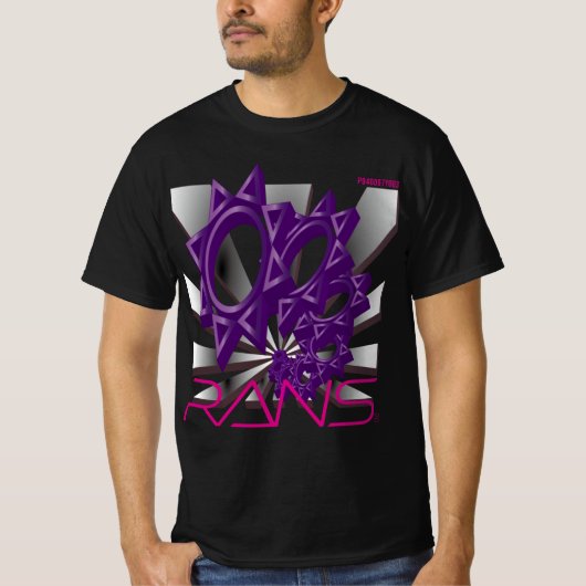 RANS Pop Out T-shirt    P040007Y003AME Black (Voorkant)