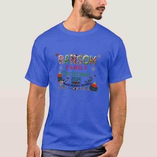Ransom Family Kerstmis 2024 T-shirt (Voorkant)