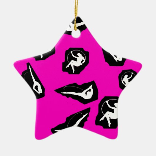 Ransom Note Circus Keramisch Ornament (Voorkant)