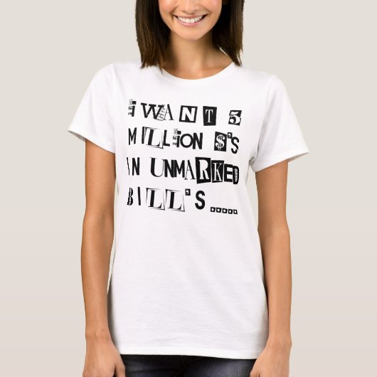 Ransom Note T-shirt (Voorkant)