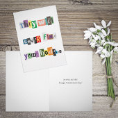 Ransom zal je lichaam nooit Valentijns vinden Kaart