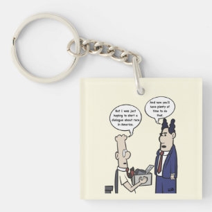Rant Cartoon AcrylSleutelhanger Sleutelhanger