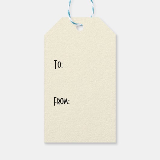 Rant Cartoon Geel Gift Label Cadeaulabel (Achterkant)